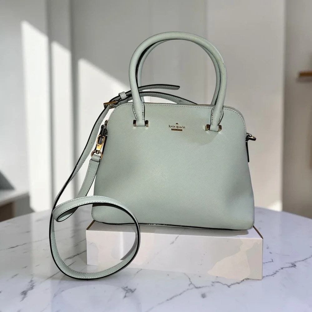 Kate Spade Cedar Street Maise Mint Green Satchel Crossbody Handbag